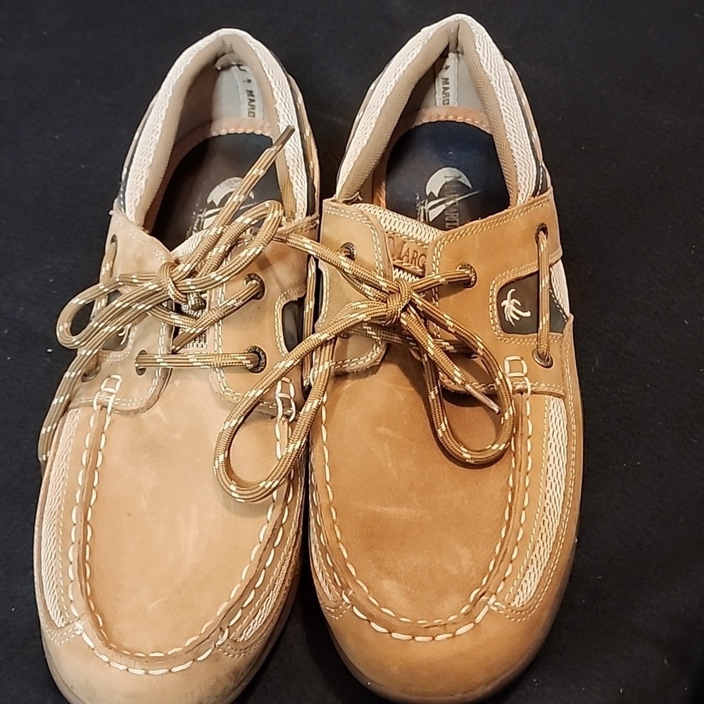 Mens Margaritaville Speed Boat Shoes Leather sz 12